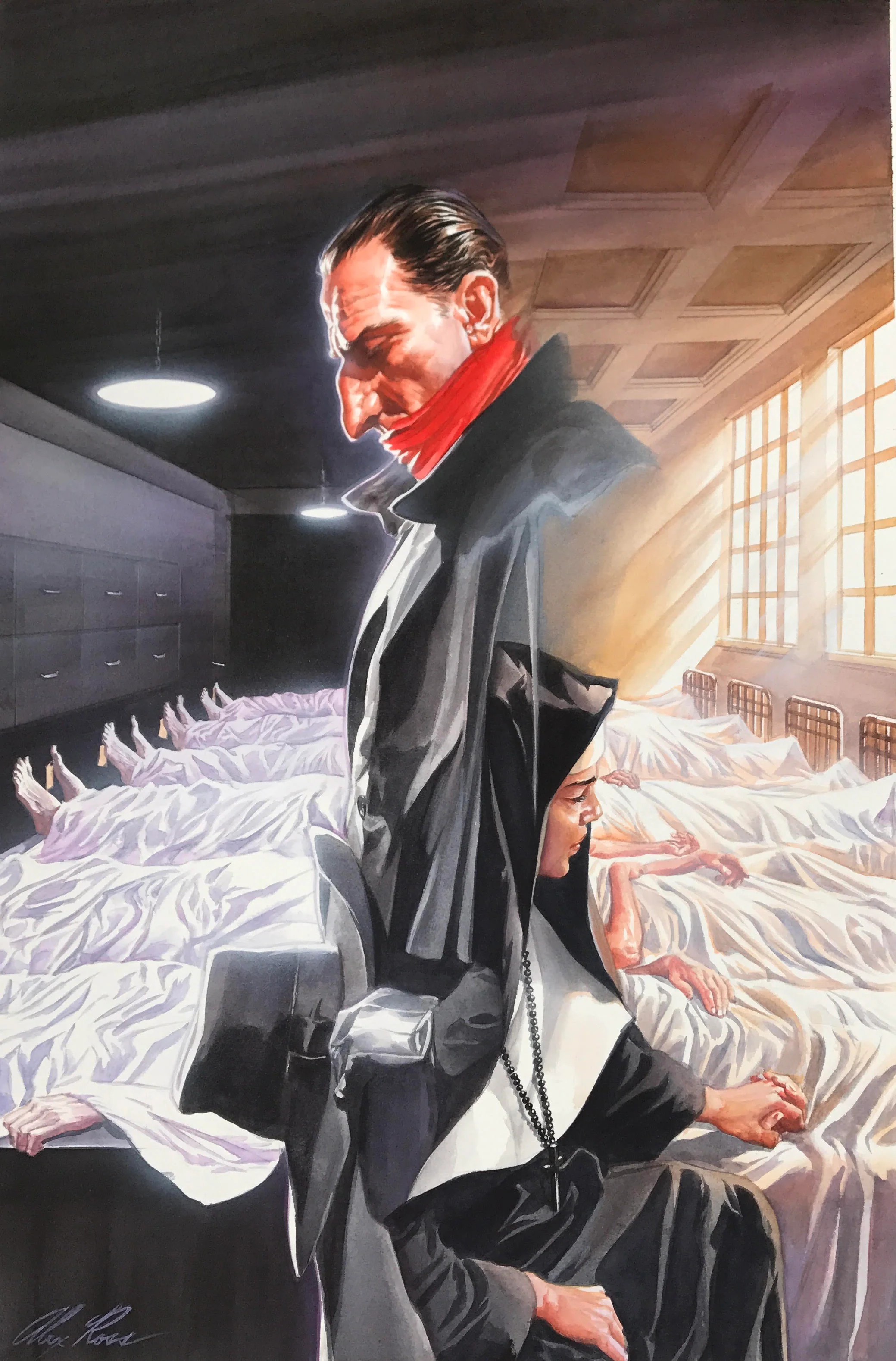 Alex Ross The Shadow #14 Painting