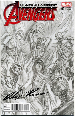 All-New All-Different Avengers # 1 Sketch Variant