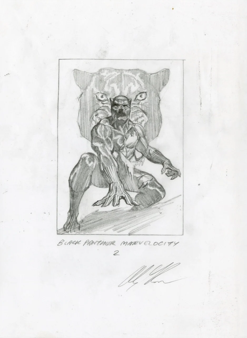 Black Panther Marvelocity 2 Sketch