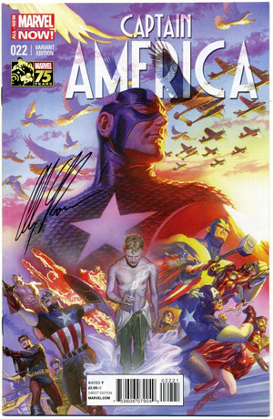 Captain America V7 #22 75th anniversary Variant Exclusive