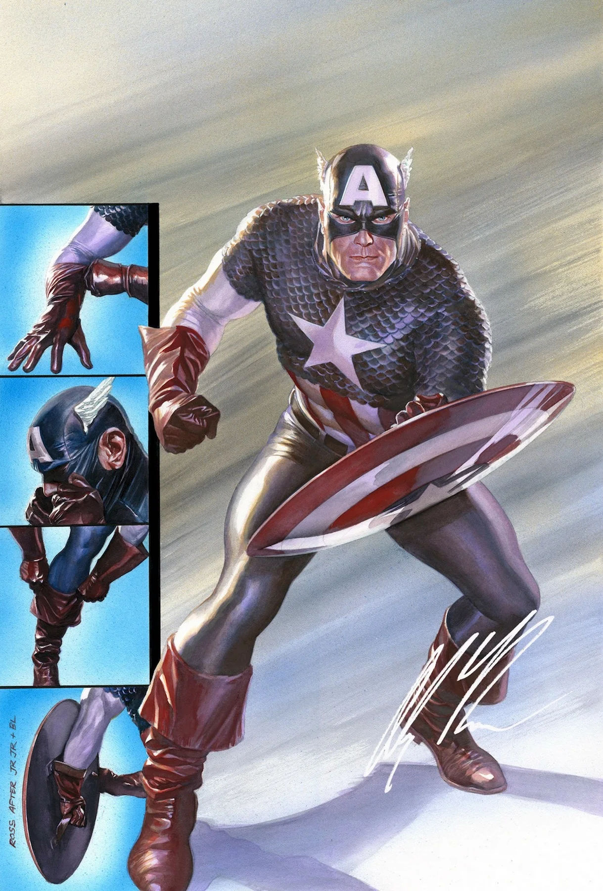 Captain America: Ready for Battle Lithograph