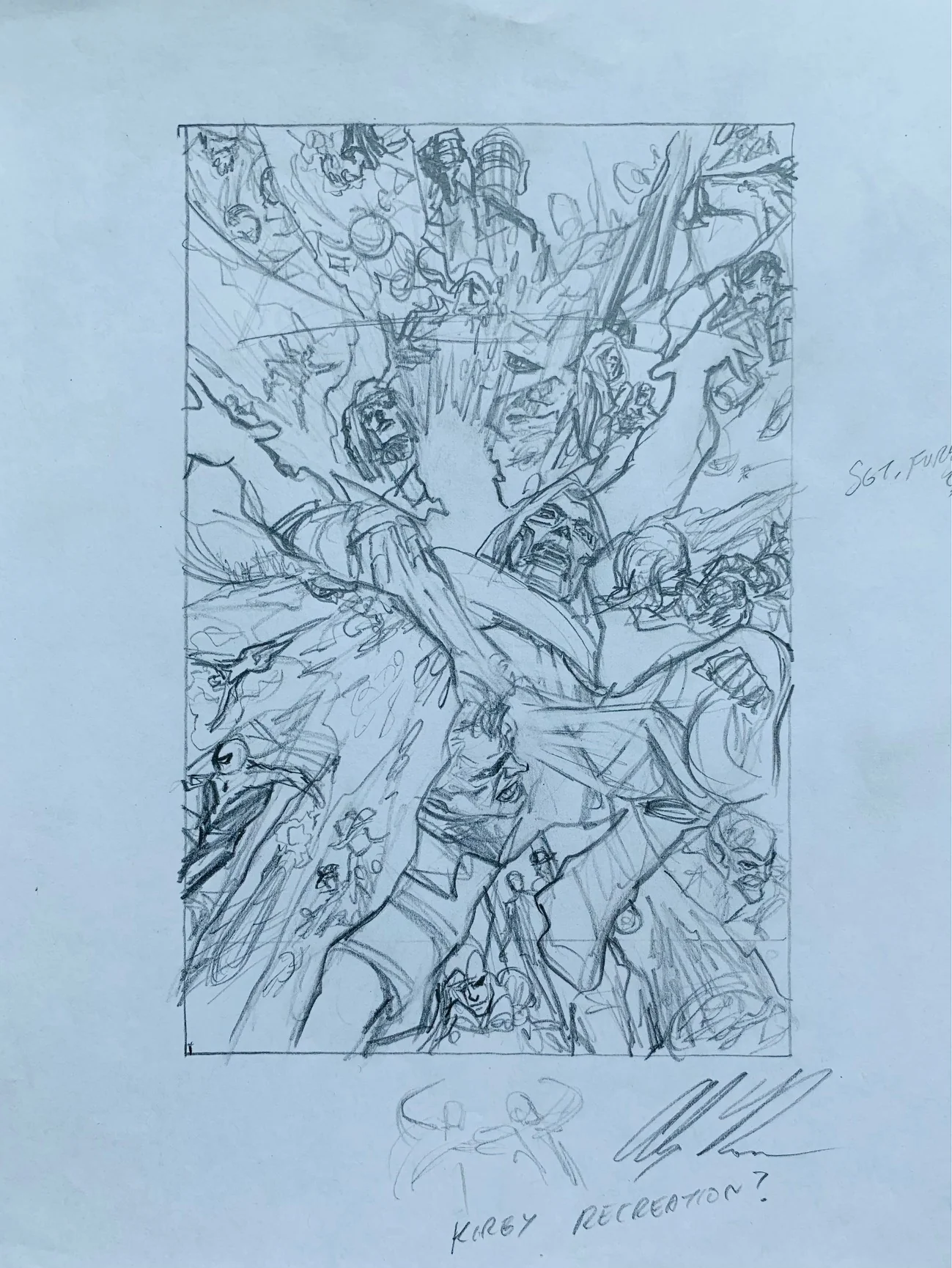 Dr Doom Kirby Recreation sketch