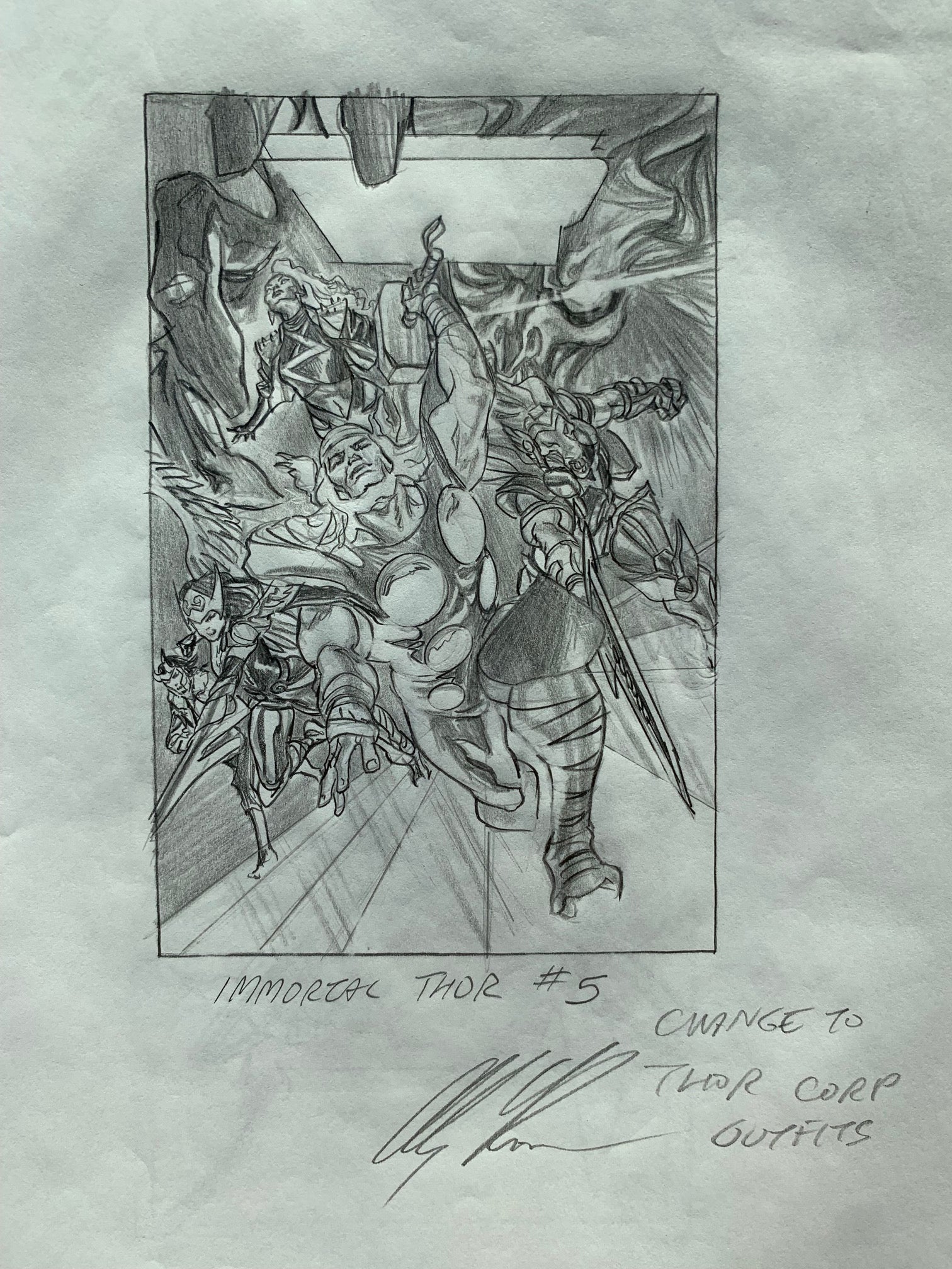 Immortal Thor #5 Sketch