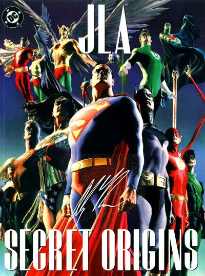 JLA Secret Origins Treasury Edition Signed