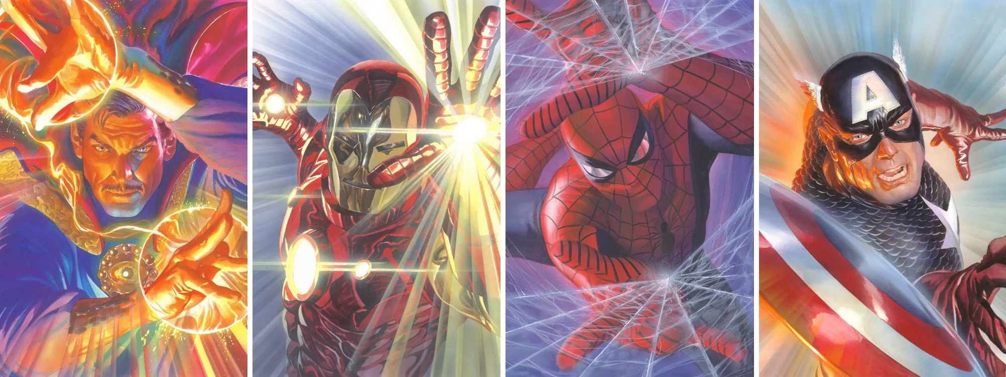 Marvelocity: Giclée on Canvas - Set of 4