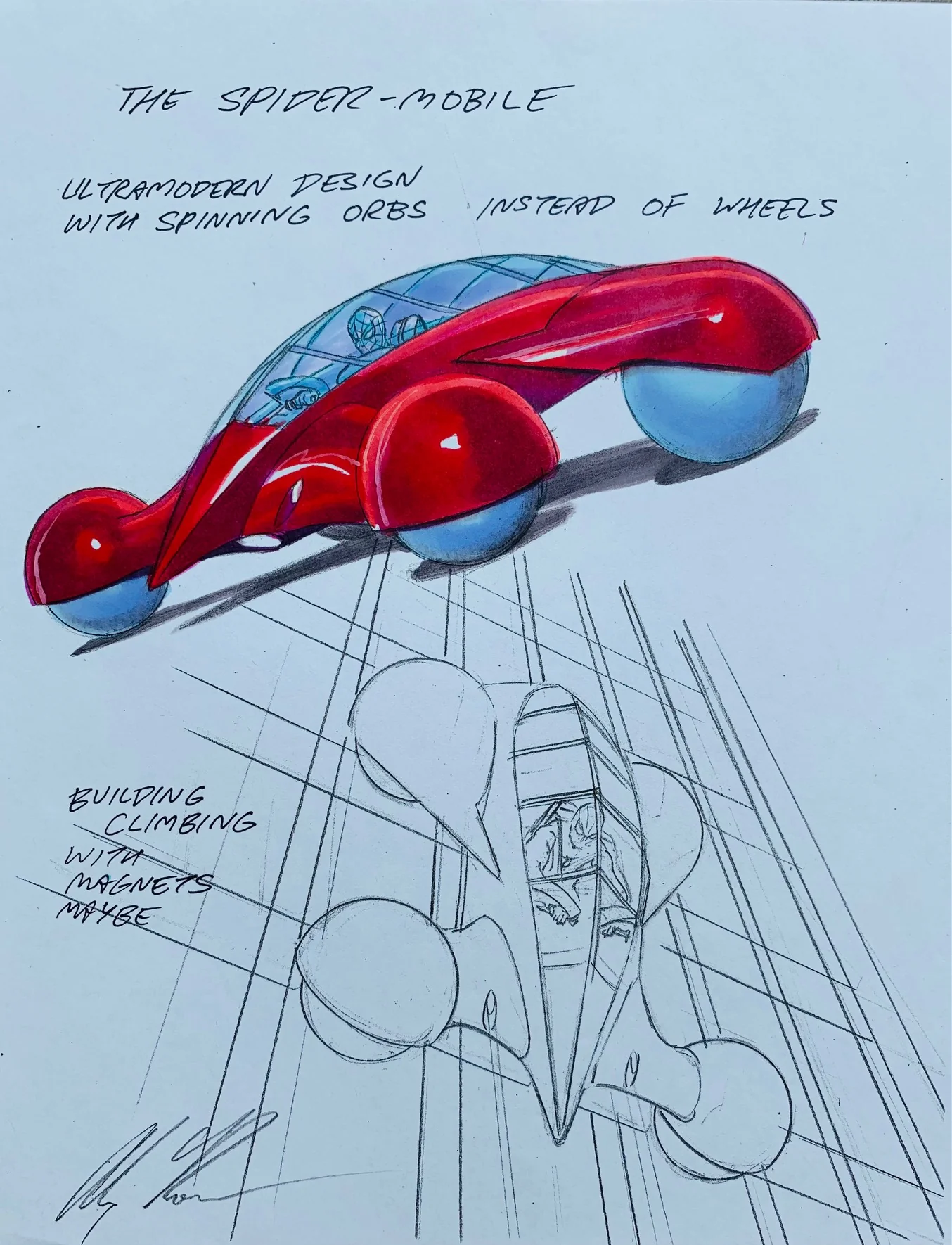 Original Alex Ross Spider-Man redesign concepts 1