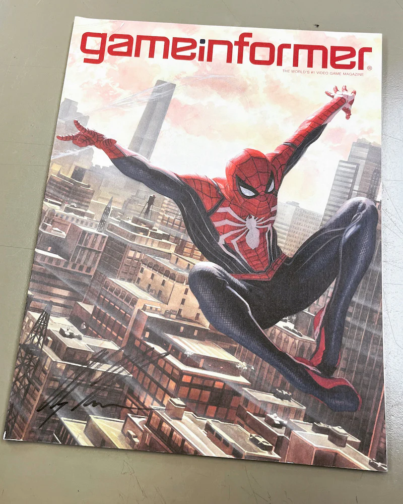 Spider-Man Game Informer Signed Exclusive