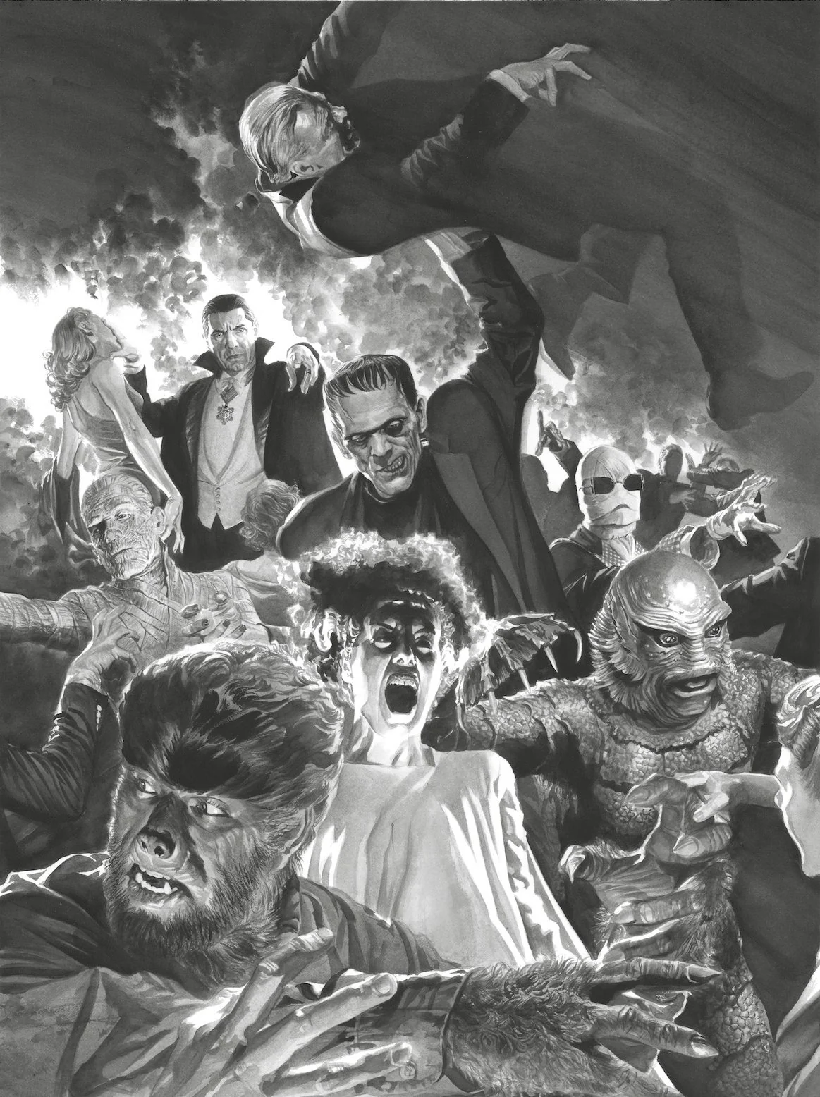 Universal Monsters: The Mash Giclée on Canvas